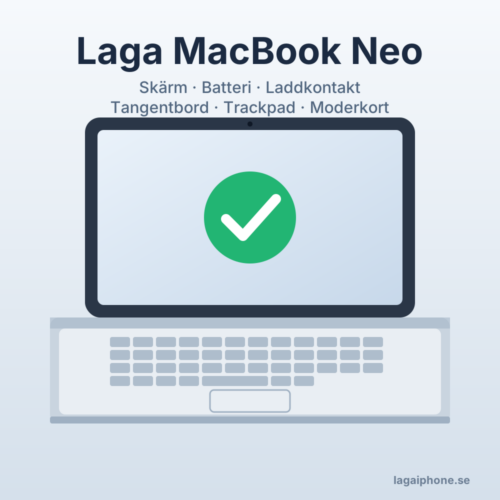 Macbook Neo skärmbyte & reparation